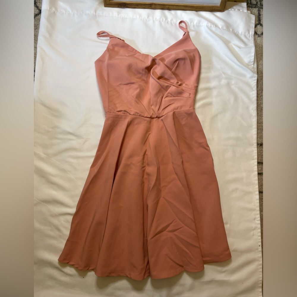Trixxi size medium peach/Salem colored mini dress - Picture 1 of 6